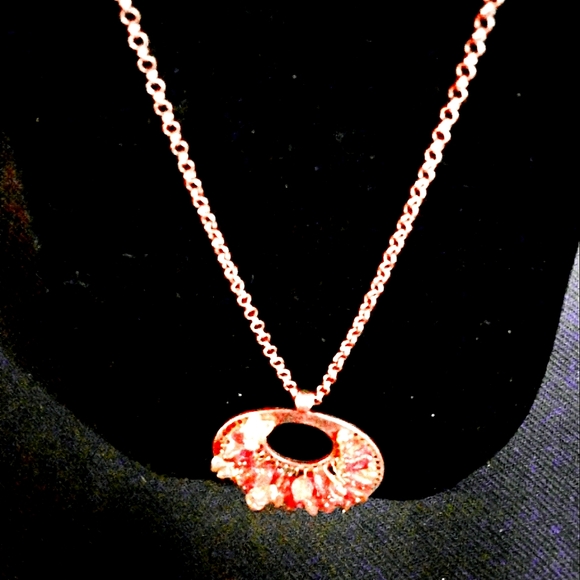 ⚓Brass and red stone necklace from Fashion Bug - Picture 6 of 6